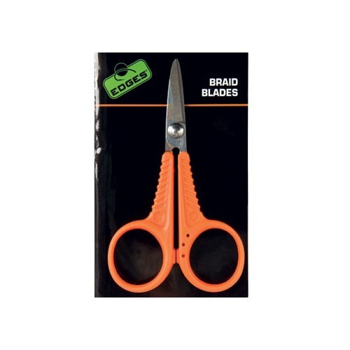 Fox edges micro scissors - orange nożyczki do plecionki