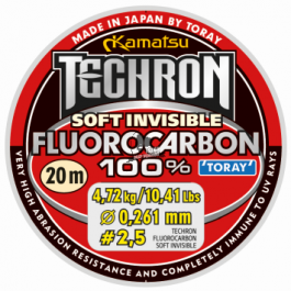Kamatsu techron fluorocarbon 100% soft invisible 0,209mm/20m