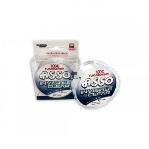 Asso invisible clear 0.15mm/50m 100% fluorocarbon przyponowy