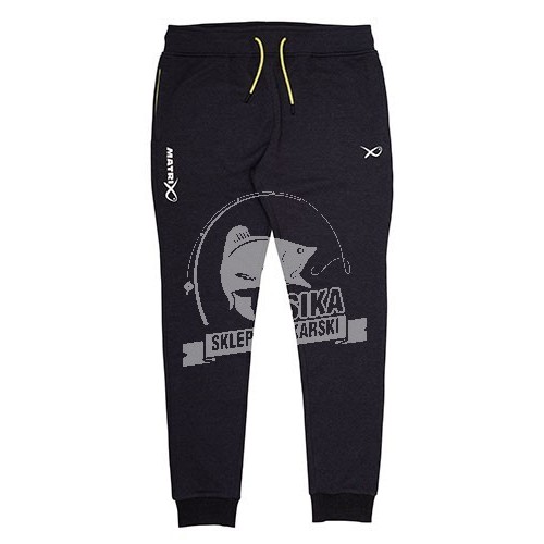 Matrix minimal black/marl joggers - xxl spodnie dresowe