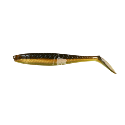Ron thompson slim shad paddle tail 10cm olive/gold 1szt przynęta gumowa