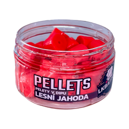 Lk baits pellets in dip wild strawberry 12mm/60g
