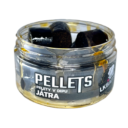 Lk baits pop up pellets in dip smoked liver 12mm/40g