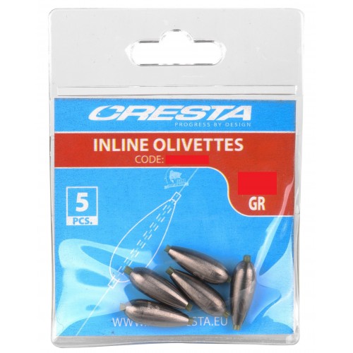 Cresta inline olivettes 0,5.g (5szt) łezka z igielitem
