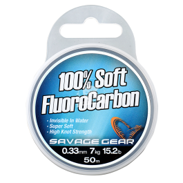 Savage gear soft fluorocarbon 40m 0.36mm 8.4kg 17lbs clear materiał przyponowy