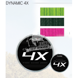 Fiume plecionka dynamic 4x 200m / 0,14mm / 13,7kg fluorescent pink