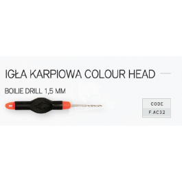 Fiume wiertło karpiowe colour head boilie drill 1,5 mm opak 1szt