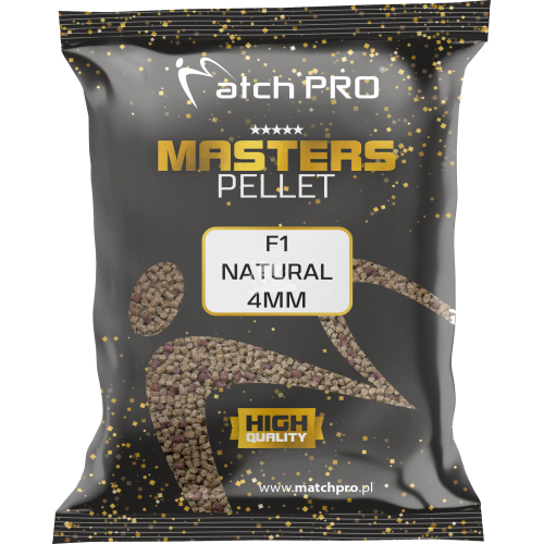 Matchpro f1 natural 4mm pellet masters opak 700g pellet zanętowy