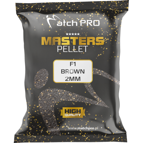Matchpro f1 brown 2mm pellet masters opak 700g pellet zanętowy