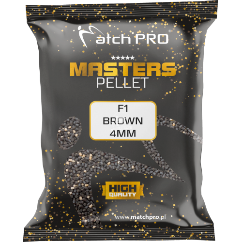 Matchpro f1 brown 4mm pellet masters opak 700g pellet zanętowy