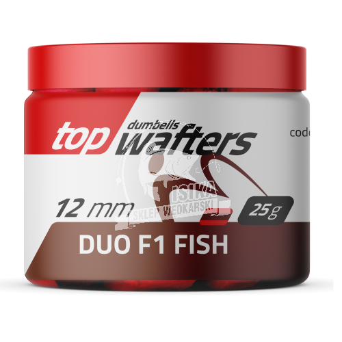 Matchpro top dumbells wafters duo f1 fish 12mm opak 25g (ryba) przynęta feederowa
