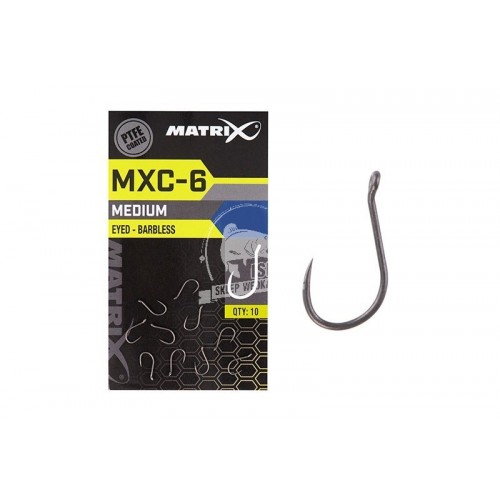 Matrix mxc-6 size 16 barbless eyed (ptfe) 10pcs