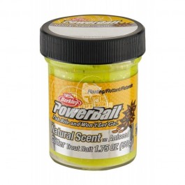 Berkley PowerBait Natural Scent pasta pstrągowa tonąca z brokatem /Sunshine Yellow opak. 50g