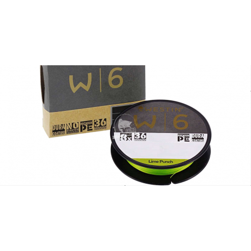 Westin w6 8x braid lime punch 0.128mm 135m 5.5kg plecionka spinningowa