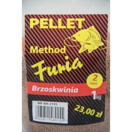 Method Furia brzoskwinia 2mm kolor: pomarańczowy opak: 1kg pellet zanętowy
