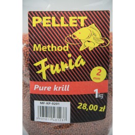 Method Furia pure krill 2mm kolor: naturalny opak: 1kg pellet zanętowy