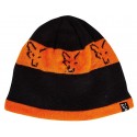 Fox black / orange beanie czapka zimowa