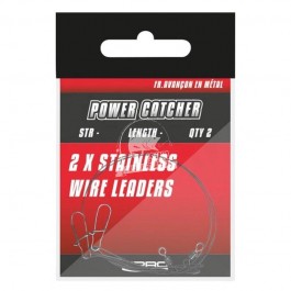 Powercatcher przypon stalowy wire leader 8kg 30cm