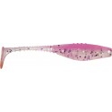 Dragon ripper belly fish pro cherry blossom 4"/10cm 3pcs./bag clear/pink silver/violet glitter guma spinningowa
