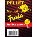 Method furia halibut 22mm kolor: czarny opak: 1kg pellet zanętowy