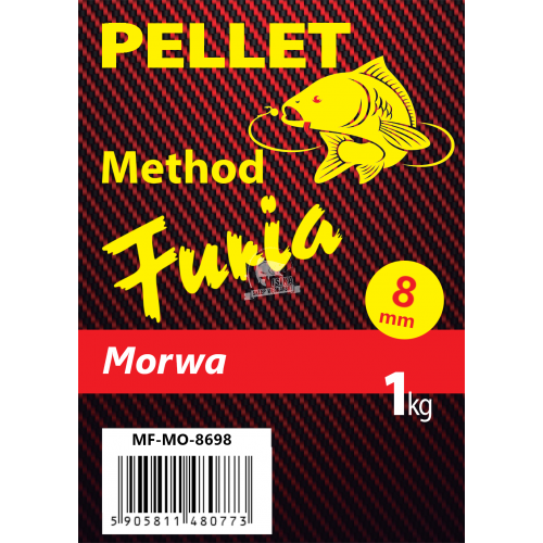 Method furia morwa 8mm kolor: czerwony opak: 1kg pellet zanętowy