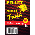 Method furia halibut 18mm kolor: czarny opak: 1kg pellet zanętowy