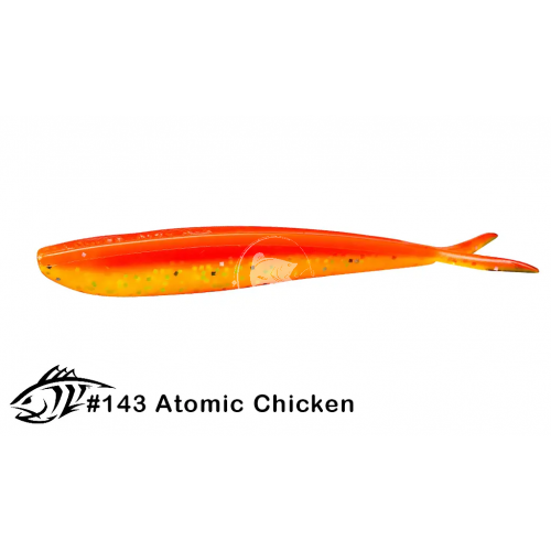 Lunker city fin-s fish 3.5" 10/bg 143 atomic chicken
