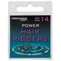 Drennan power hair rigger bezzadziorowe haczyki nr14 opak 10szt