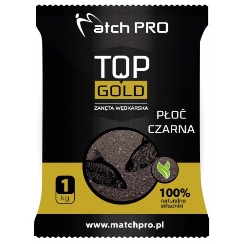 Matchpro top gold płoć czarna zanęta opak 1kg