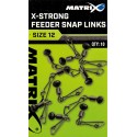 Matrix x-strong feeder bead snap links size 12 łączniki
