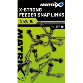 Matrix x-strong feeder bead snap links size 10 łączniki