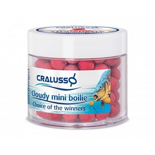 Cralusso kulki cloudy mini boilie 8mm opak 20g strawberry (truskawka) przynęta feederowa