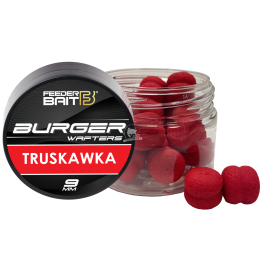 Feeder bait - fluo burger truskawka wafters 9mm 25ml