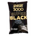 Sensas 3000 super black canal (czarna kanał) opak 1kg zanęta