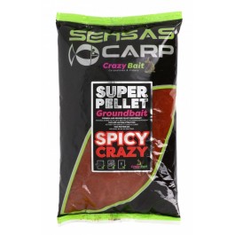 Sensas super pellet groundbait spicy crazy opak 1kg zanęta feederowa
